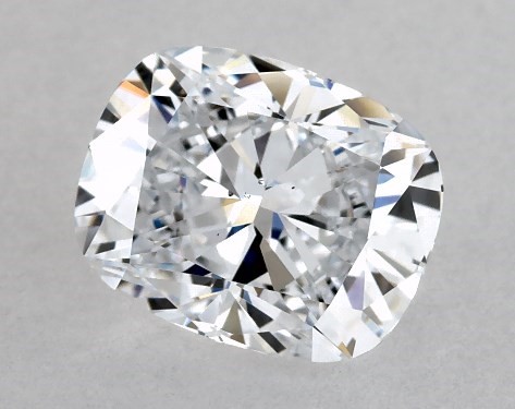 Lab-Created 1.78 Carat E-VS2 Cushion Modified Cut Diamond Petite Pavé Crown Diamond Engagement Ring